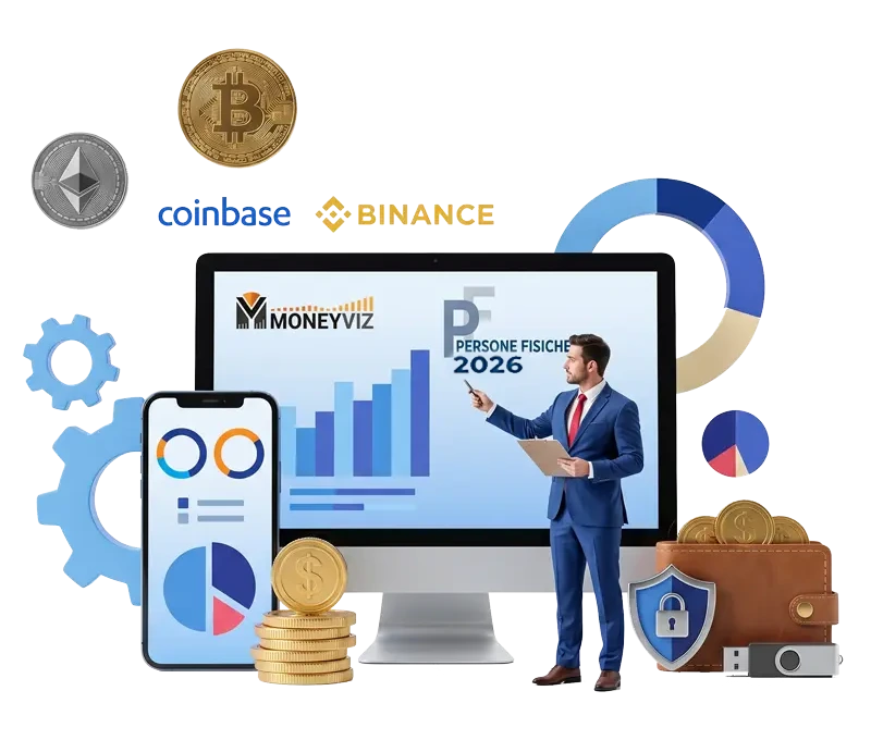 Dichiarazione redditi criptovalute con MoneyViz